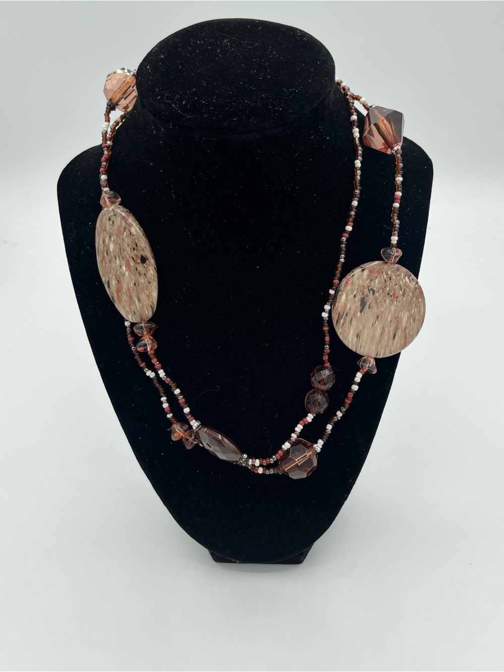 Brown Jasper Beaded Statement Necklace Women's Jewelry
